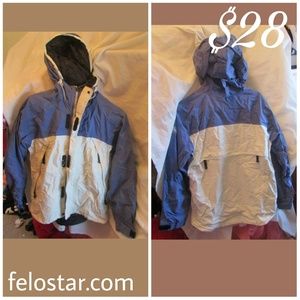 nike acg jacket waterproof blue and size smal (4-6